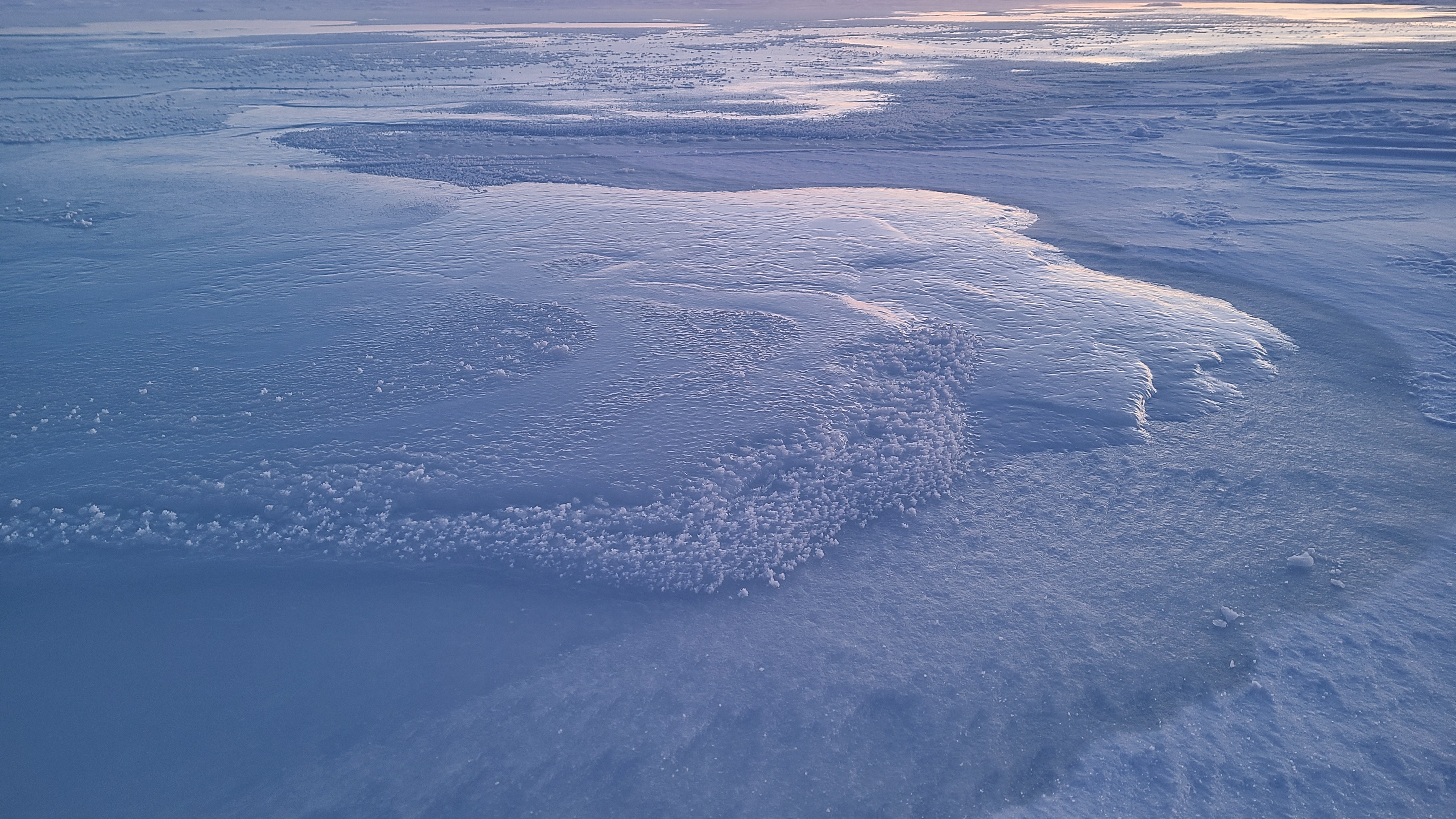 Water on ice in the Arctic