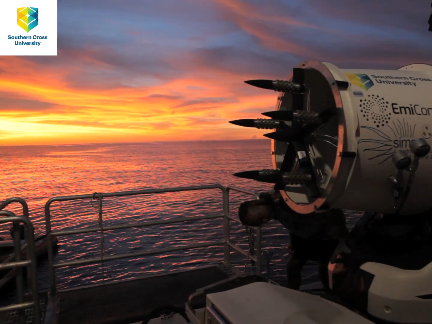 Sunset from MCB ship