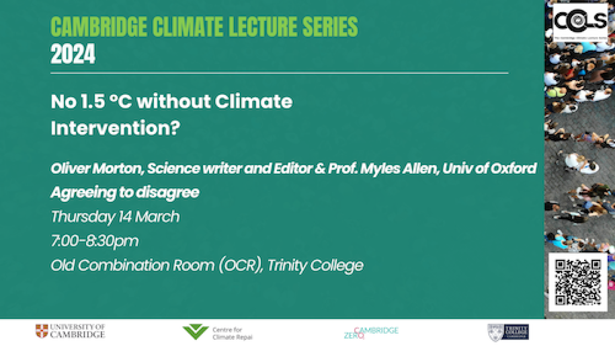 Oliver Morton and Myles Allen