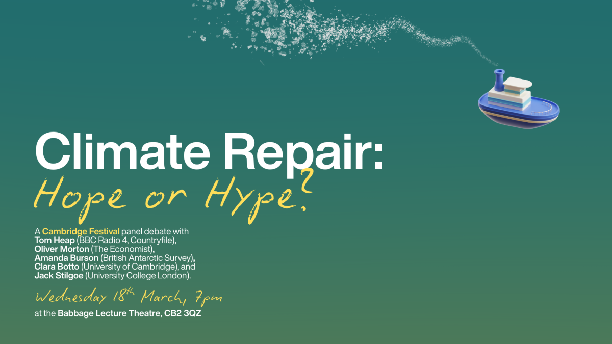 Climate Repair: Hope or Hype poster
