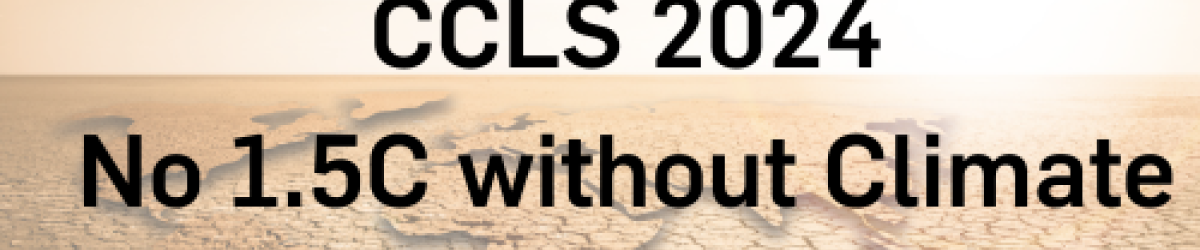 Graphic with title of event