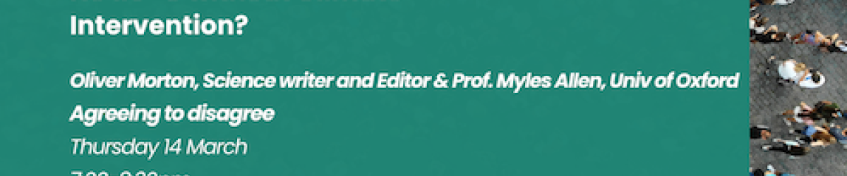 Oliver Morton and Myles Allen