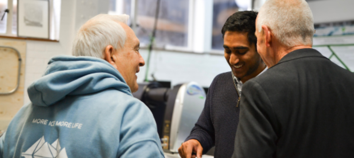 Yashas and Marc in the lab