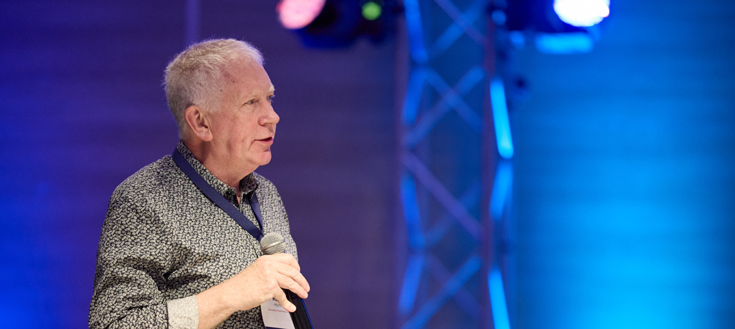 Hugh speaking at Degrees Global Forum