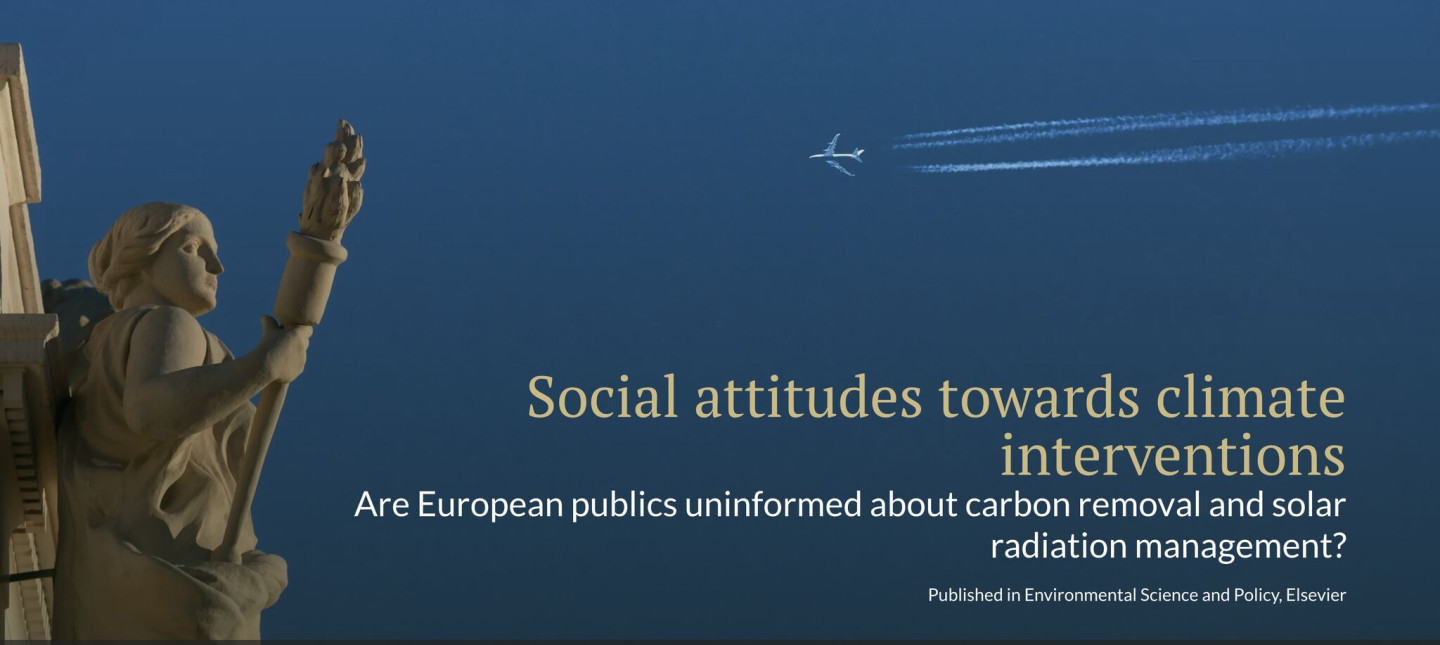 Image of statue and plane with text showing paper title