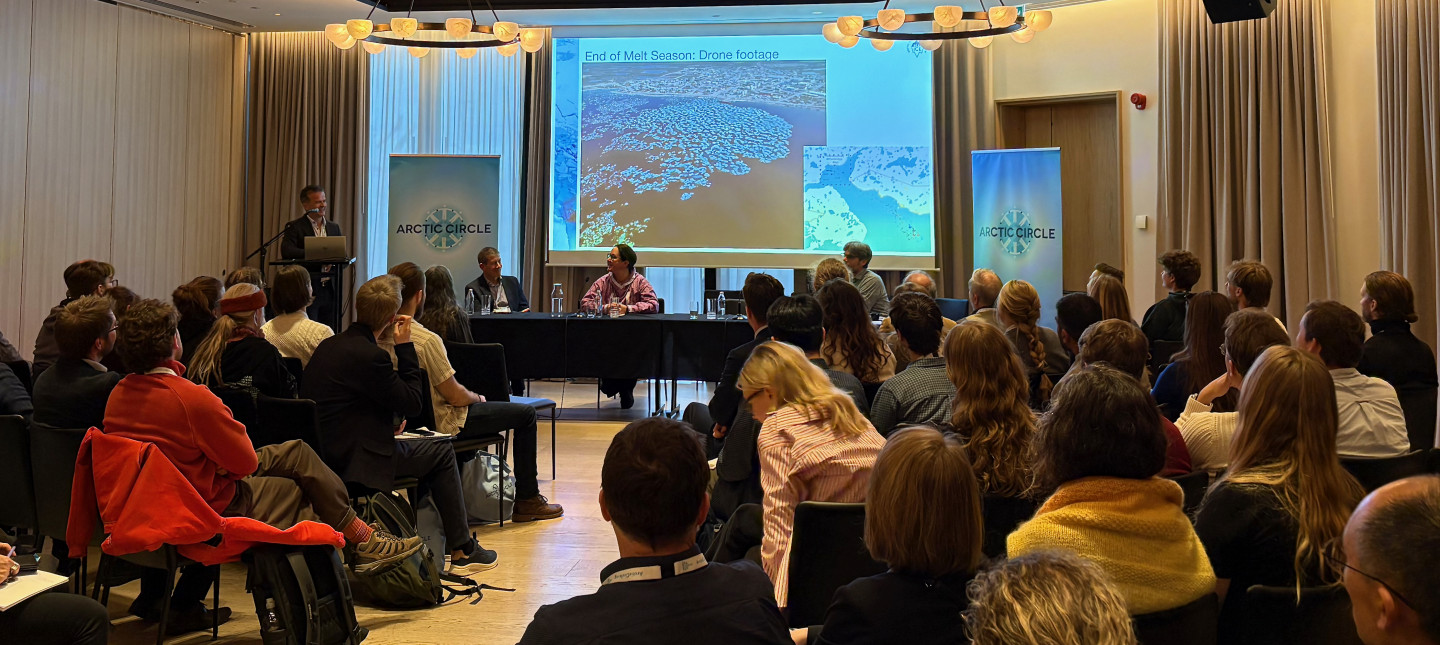 Audience and panel at Arctic Circle Assembly