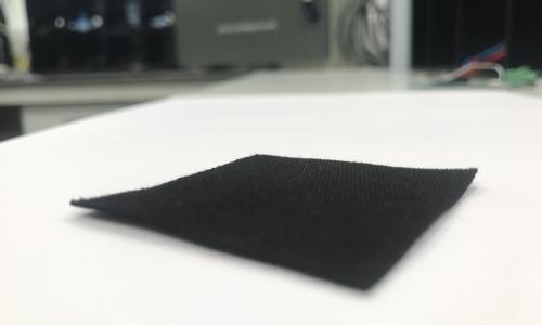 Sample of activated charcoal used for CO2 capture. Photo credit: University of Cambridge