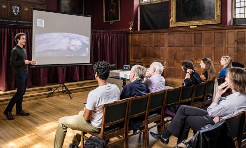 Dante presenting at Associates Day