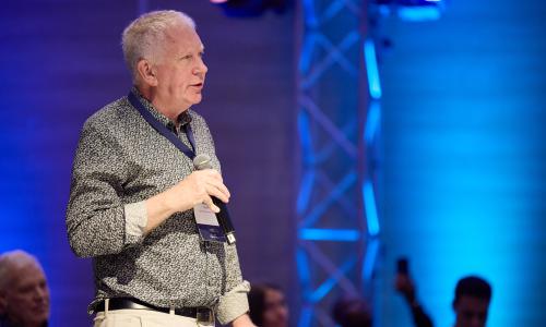 Hugh speaking at Degrees Global Forum