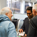 Yashas and Marc in the lab