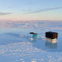 Pumping seawater over Arctic ice