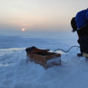 Pumping seawater over Arctic ice
