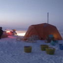 Tent on the ice
