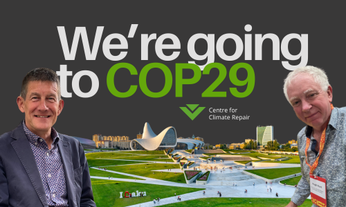 We're going to COP29. Images of Shaun, Hugh, and Baku