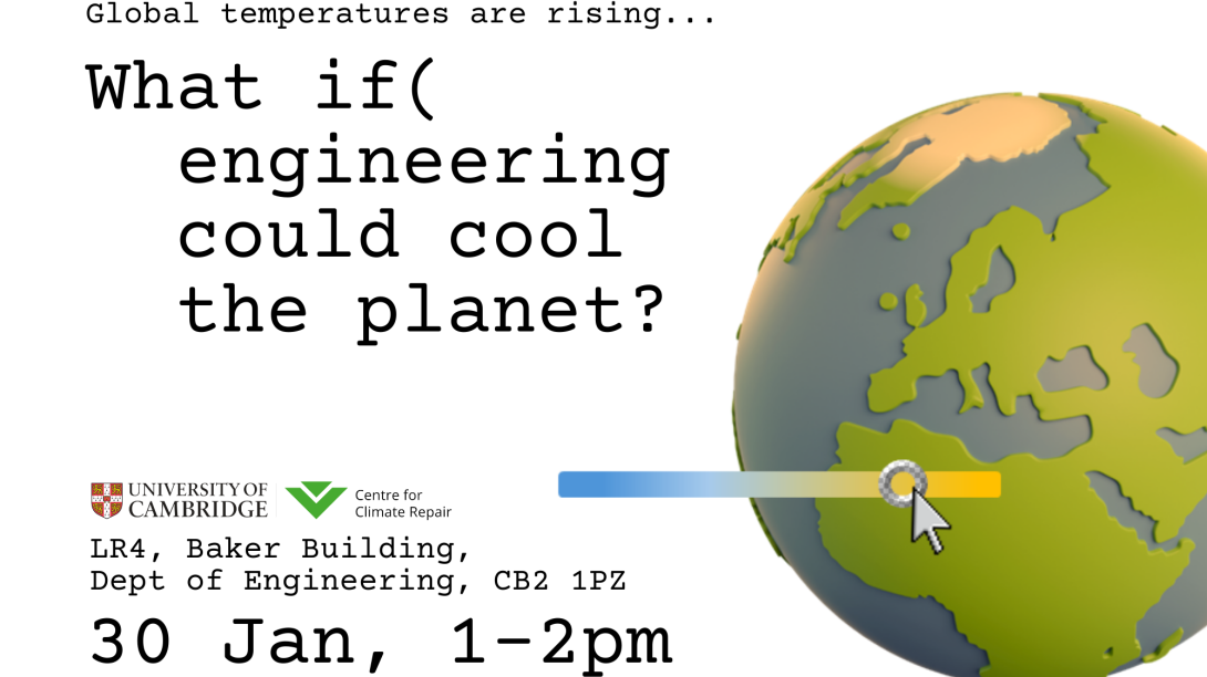 What if engineering could cool the planet? 30 Jan