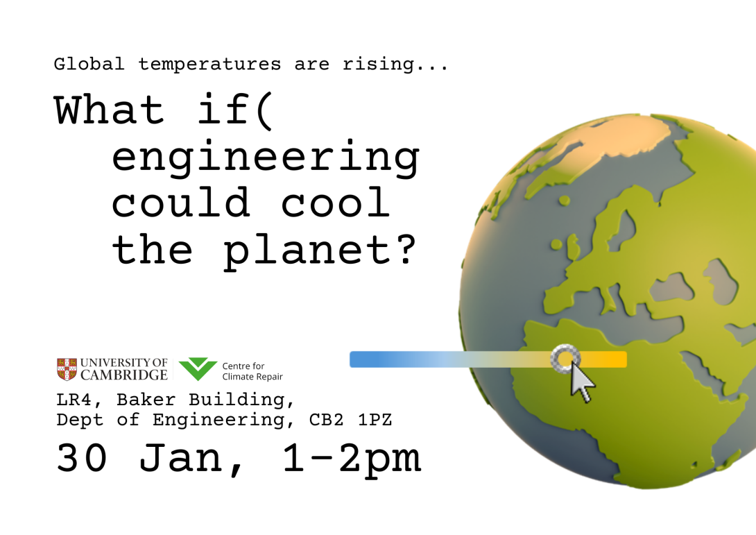 What if engineering could cool the planet? 30 Jan