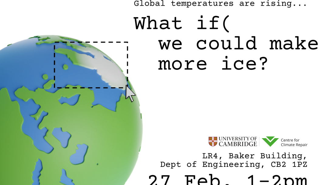 What if we could make more sea ice? 27 Feb