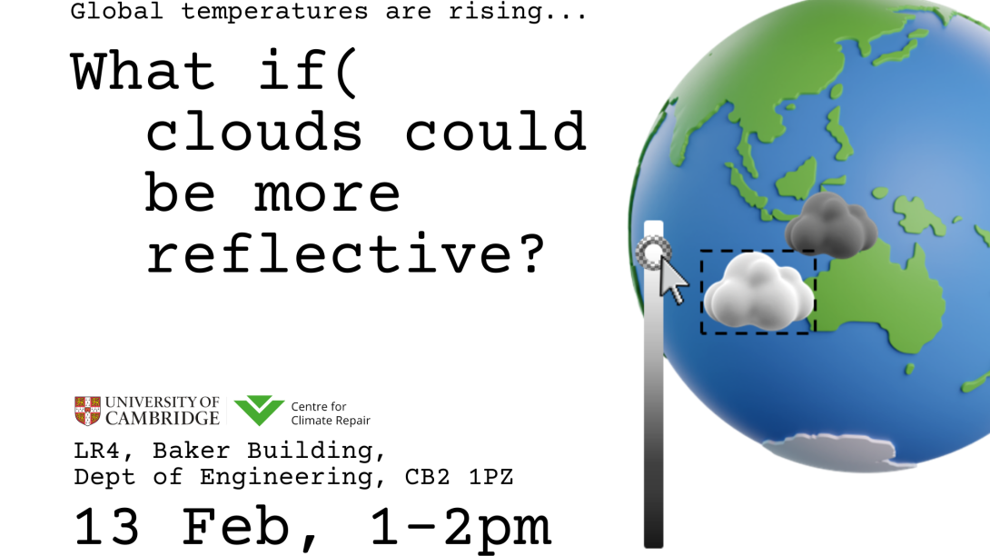 What if clouds could be more reflective? 13 Feb