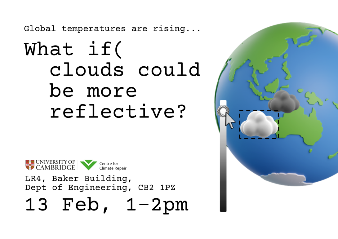 What if clouds could be more reflective? 13 Feb