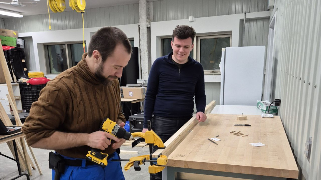 In the workshop