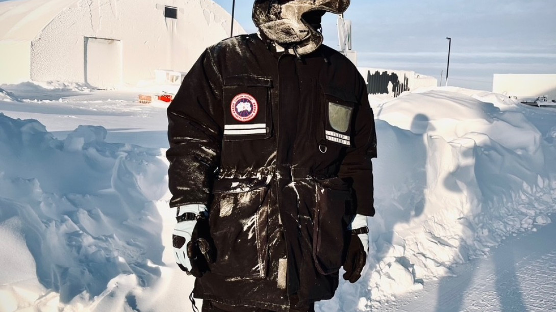 Shaun in Cambridge Bay (photo by Bernard Steffin)