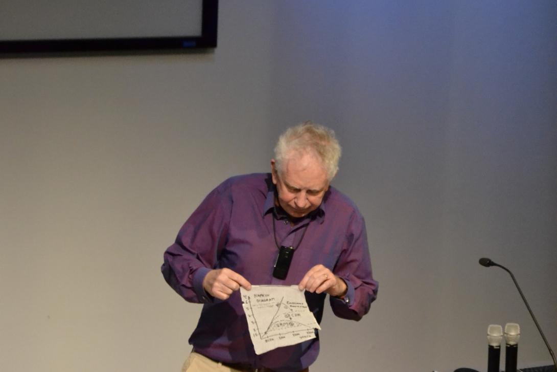 Hugh and the napkin diagram