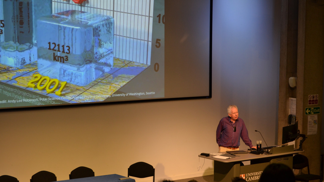 Hugh speaking about the Arctic