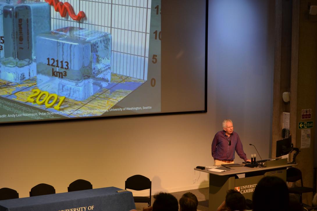 Hugh speaking about the Arctic