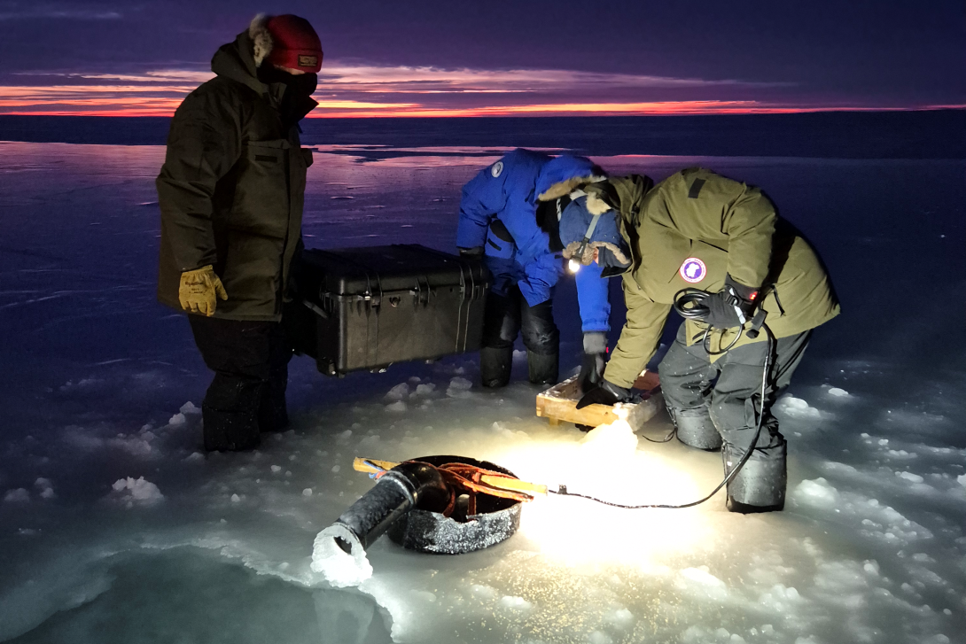 Retrieving equipment after a day of measuring