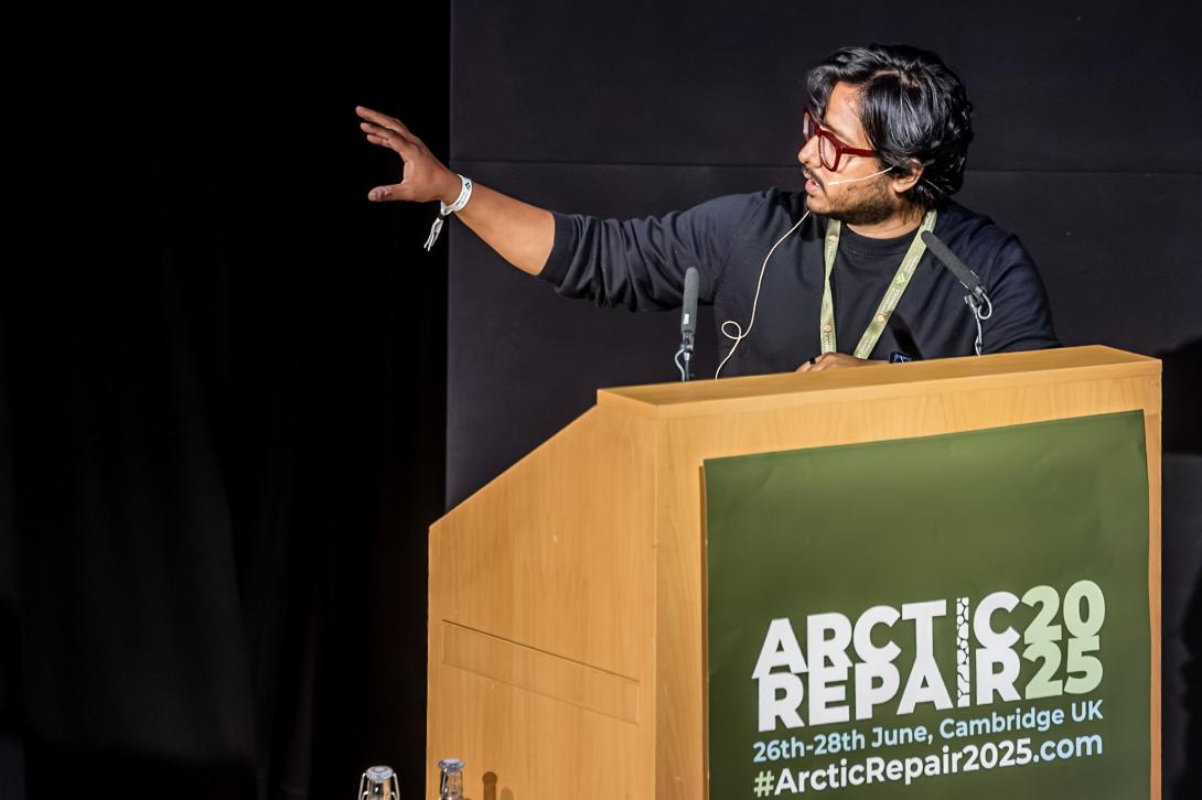 Ramit presenting at conference