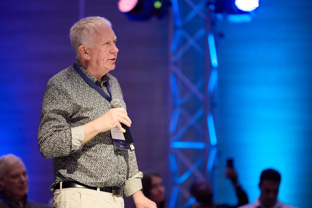 Hugh speaking at Degrees Global Forum