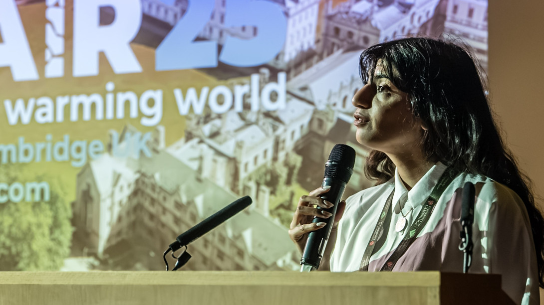 Trisha Patel speaking at Arctic Repair