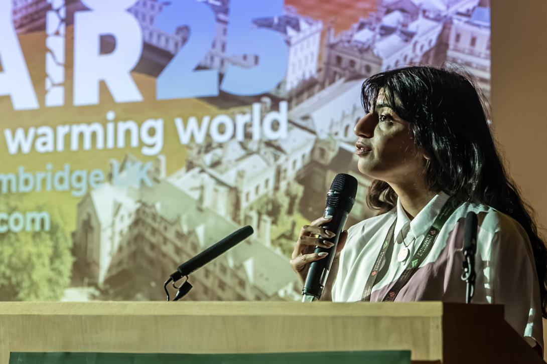 Trisha Patel speaking at Arctic Repair