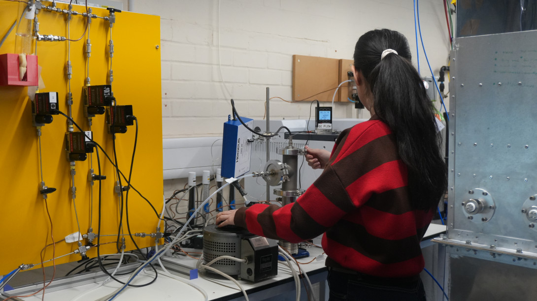 Researcher in the lab