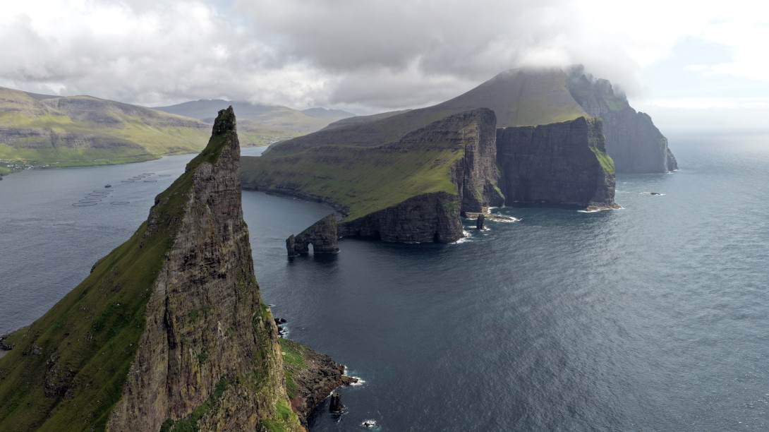 Cliffs in the fjord